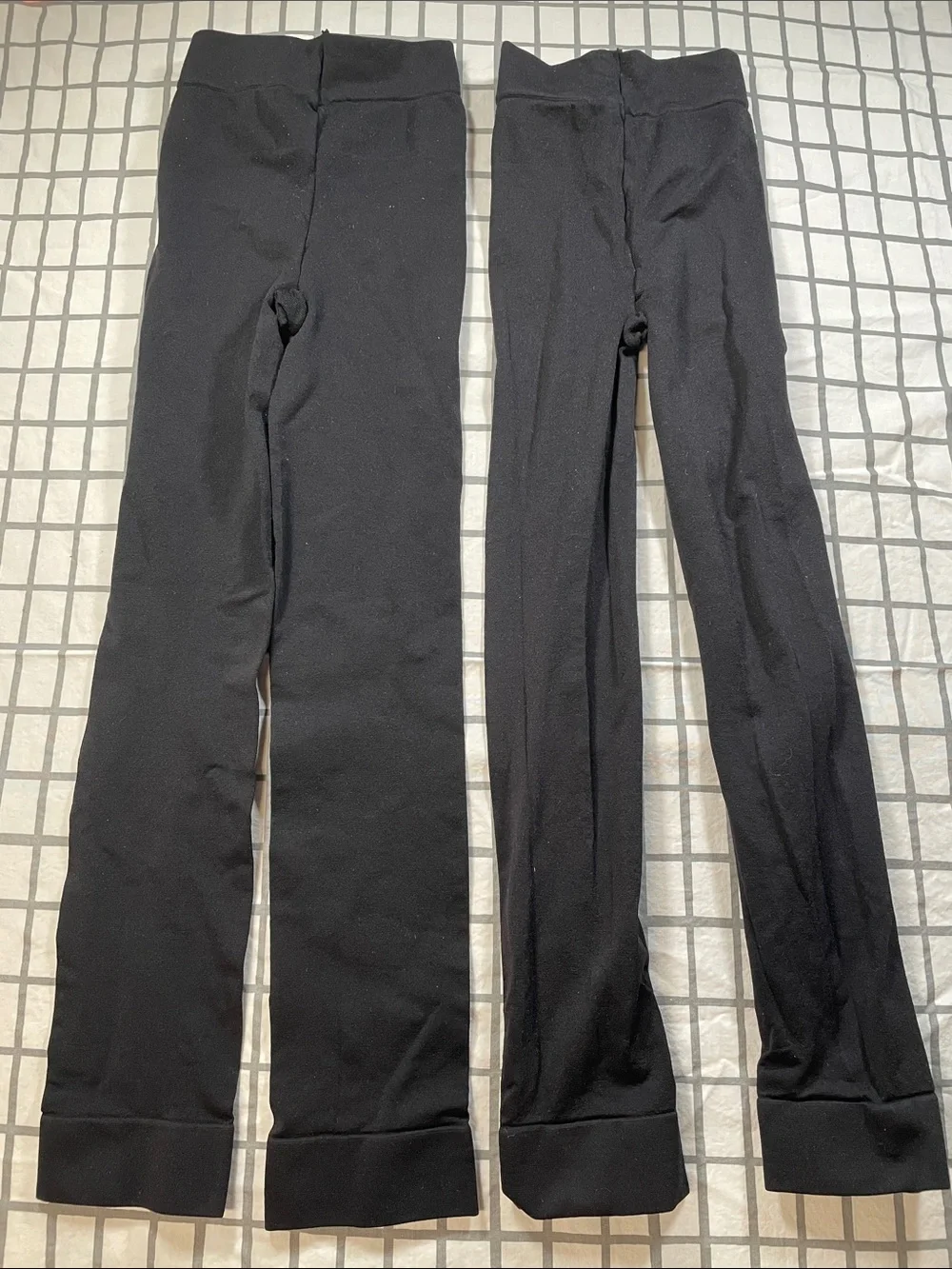 Mondor 2 pack footless black tights Small
